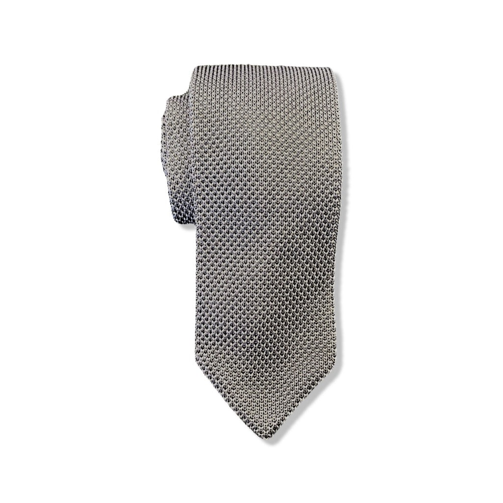 Grey Knit Tie